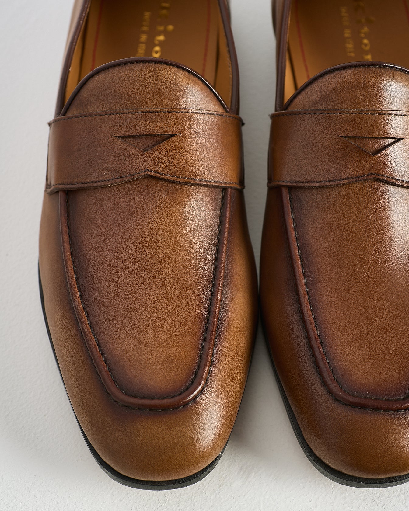 BRUSHED CALFSKIN LOAFERS