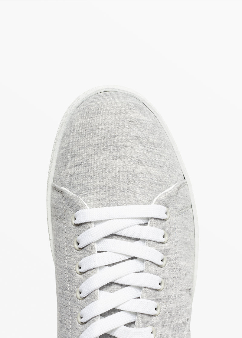 Knt medium grey sneakers shoes for man, in cotton 4