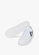 Knt white/black sneakers shoes in calfskin 3