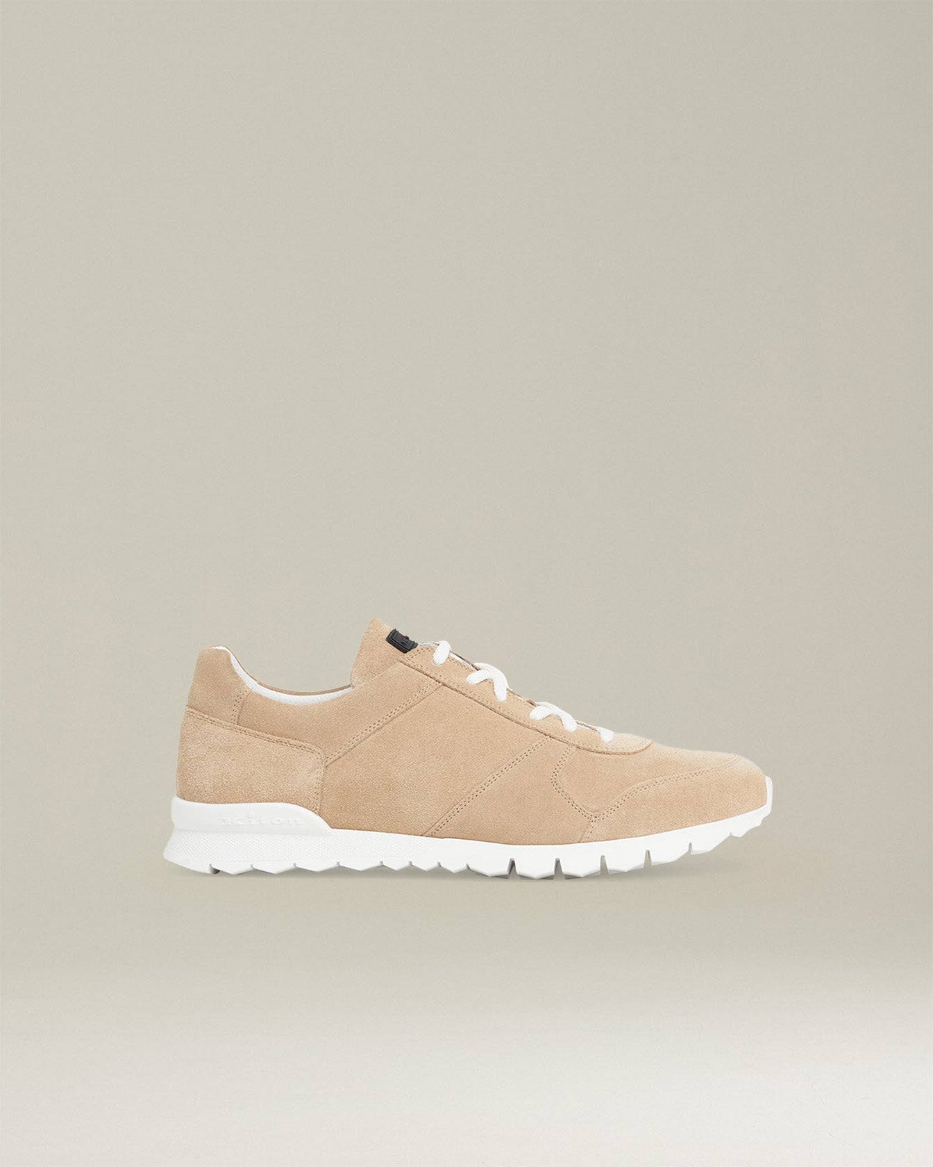 Kiton beige shoes for man, made of calfskin