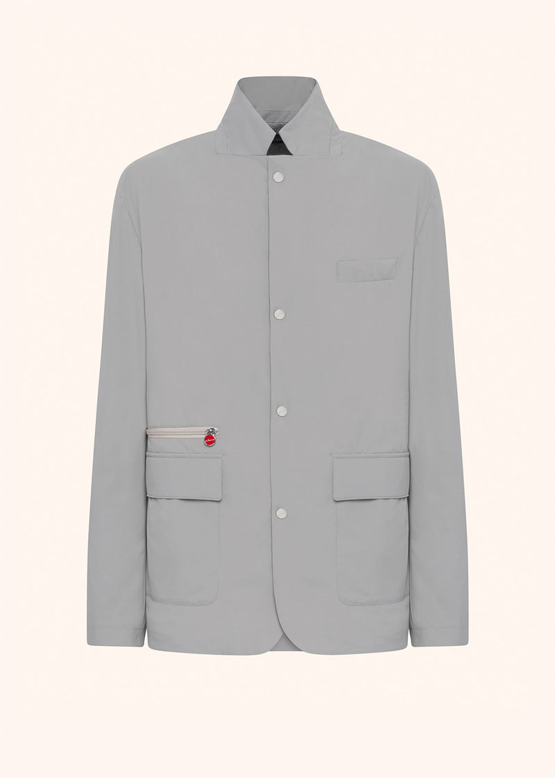 Kiton grey jacket for man, in polyester 1