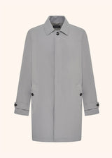Kiton grey coat for man, in polyester 1