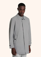 Kiton grey coat for man, in polyester 2
