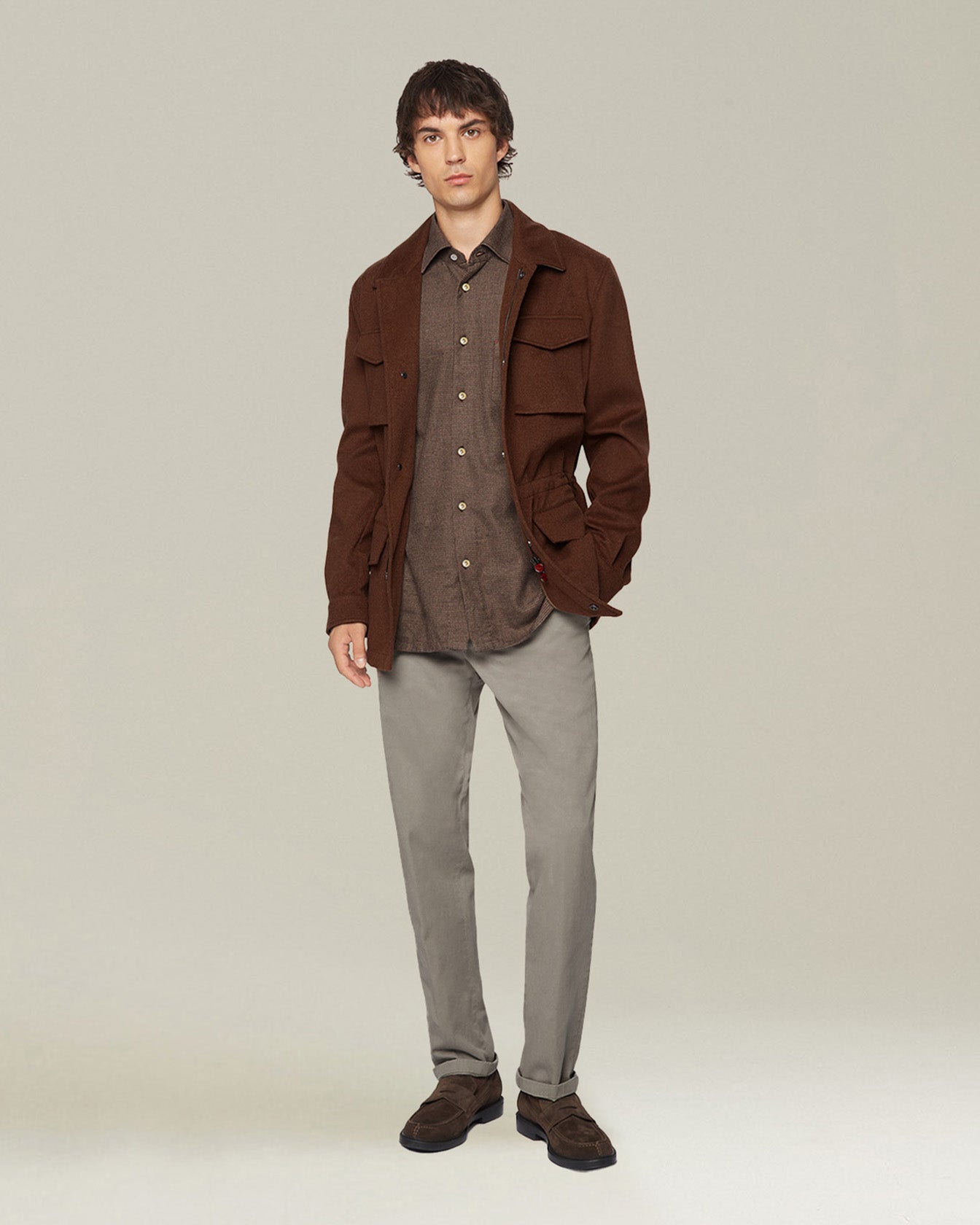 BEAVER CASHMERE UTILITY JACKET