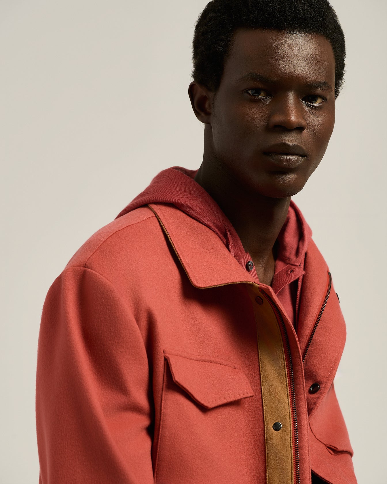 BEAVER CASHMERE UTILITY JACKET