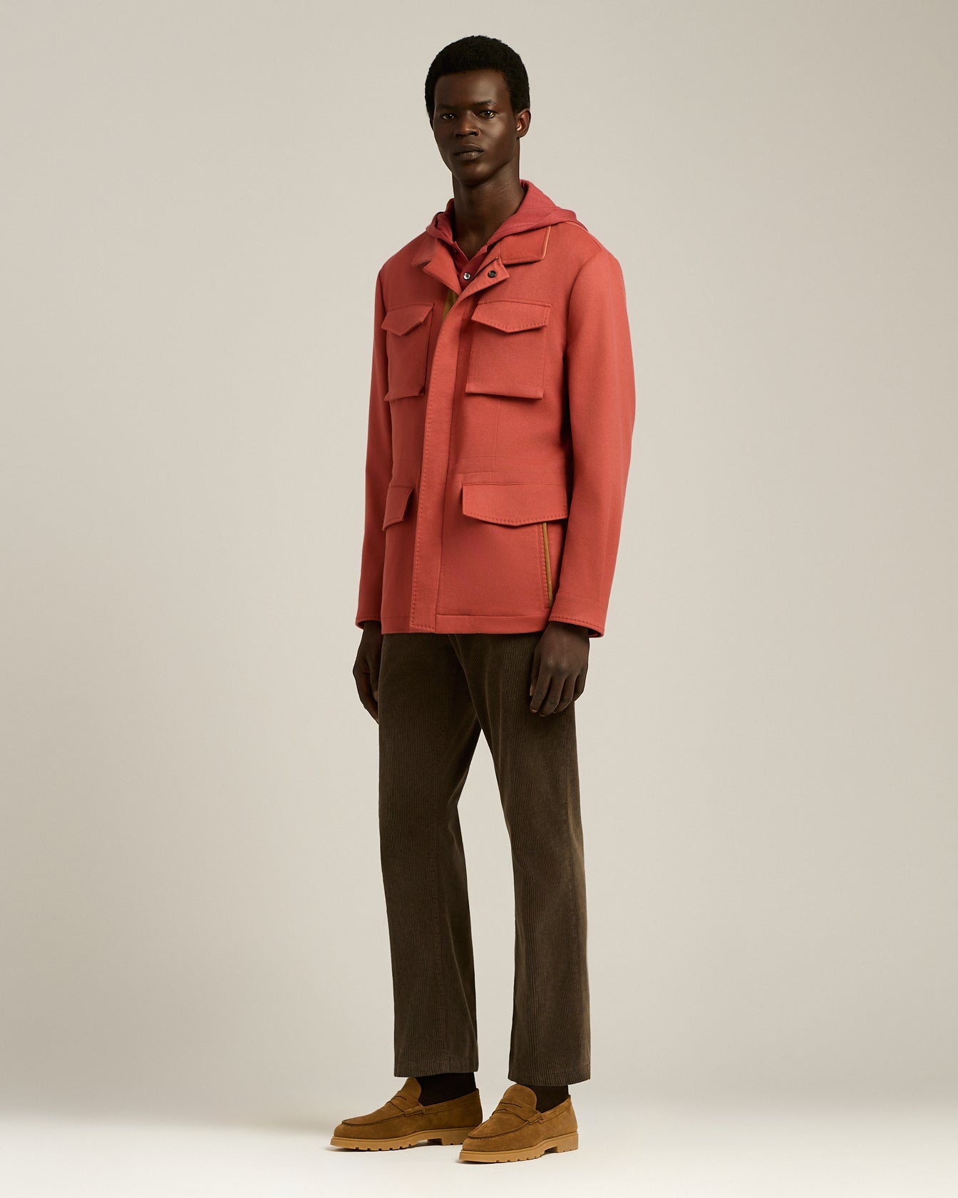 BEAVER CASHMERE UTILITY JACKET