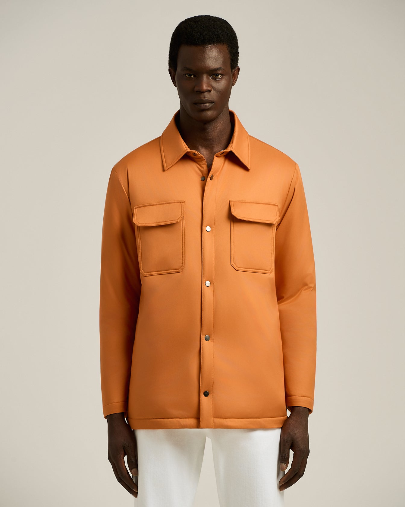 TECHNICAL FABRIC SHIRT JACKET