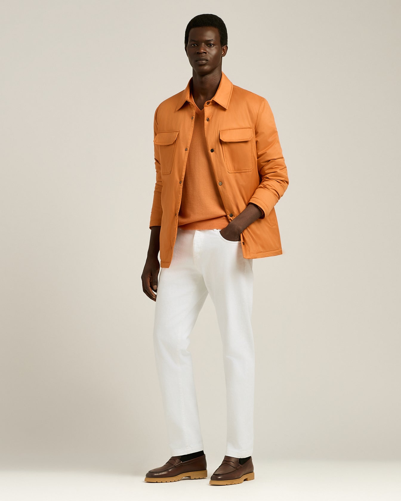 TECHNICAL FABRIC SHIRT JACKET