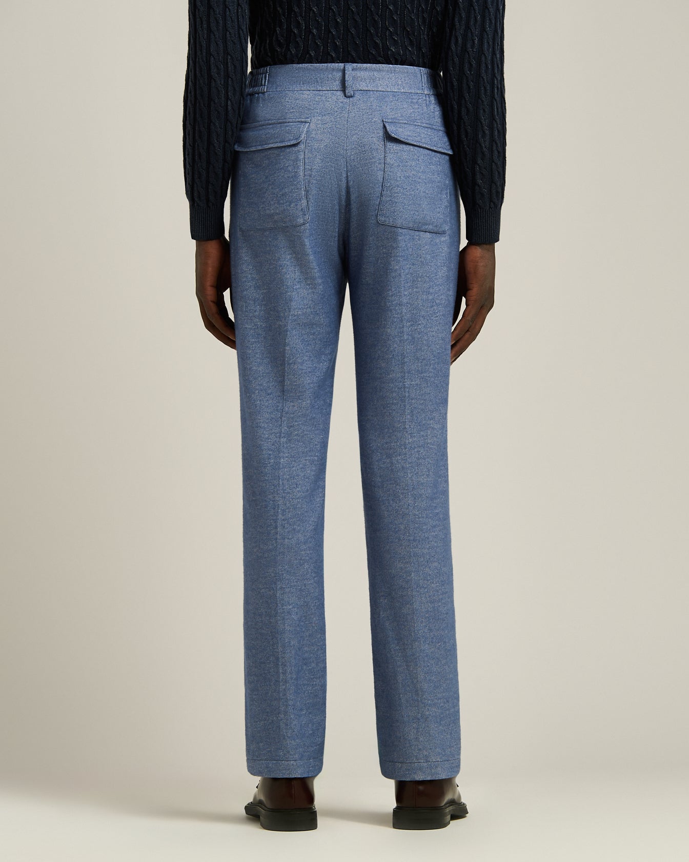 COMPACT COTTON TROUSERS