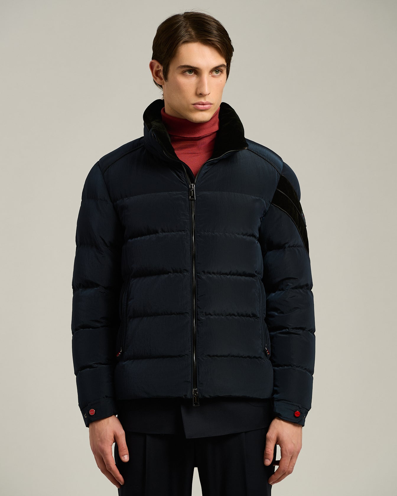 TECHNICAL FABRIC QUILTED BOMBER JACKET