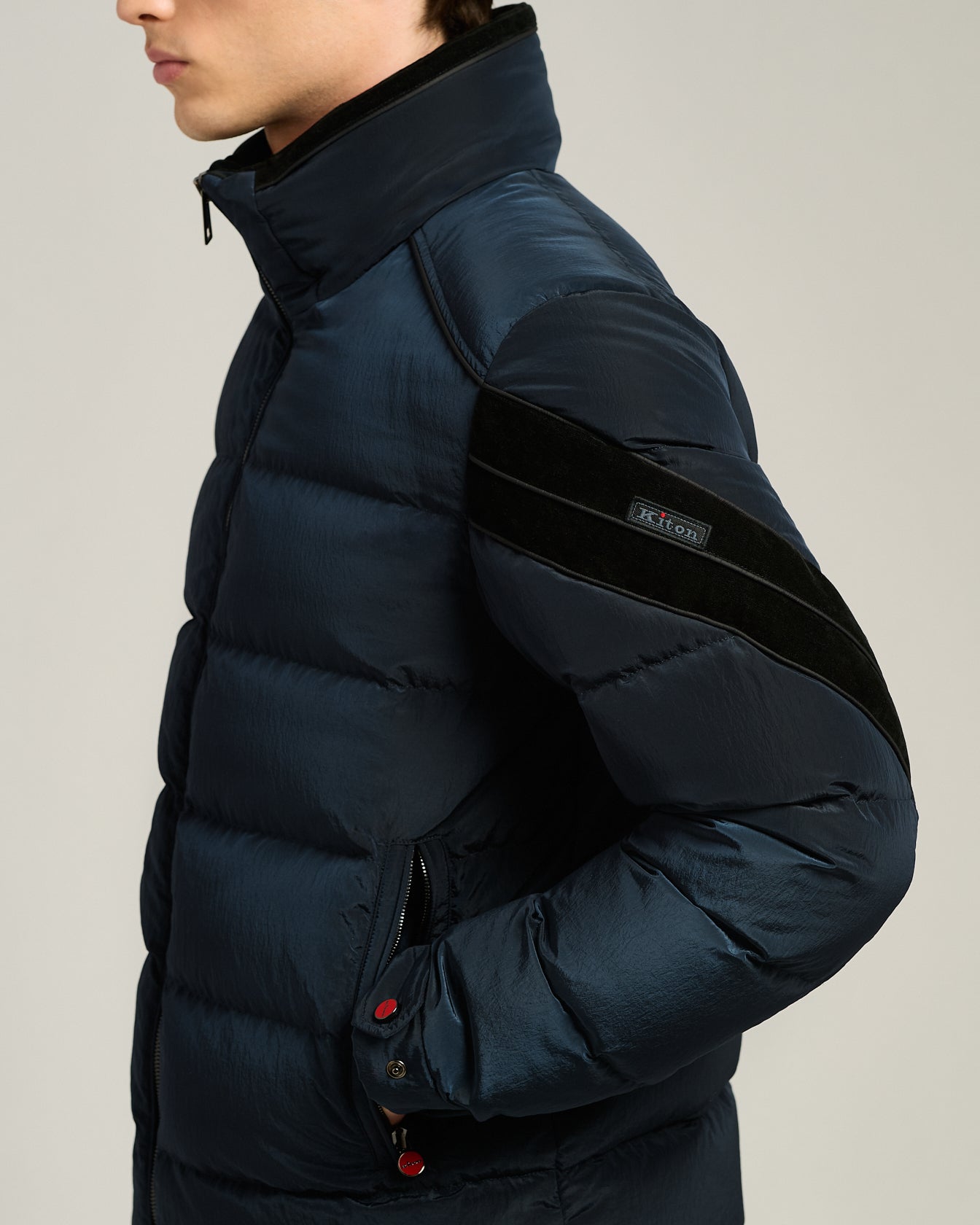 TECHNICAL FABRIC QUILTED BOMBER JACKET