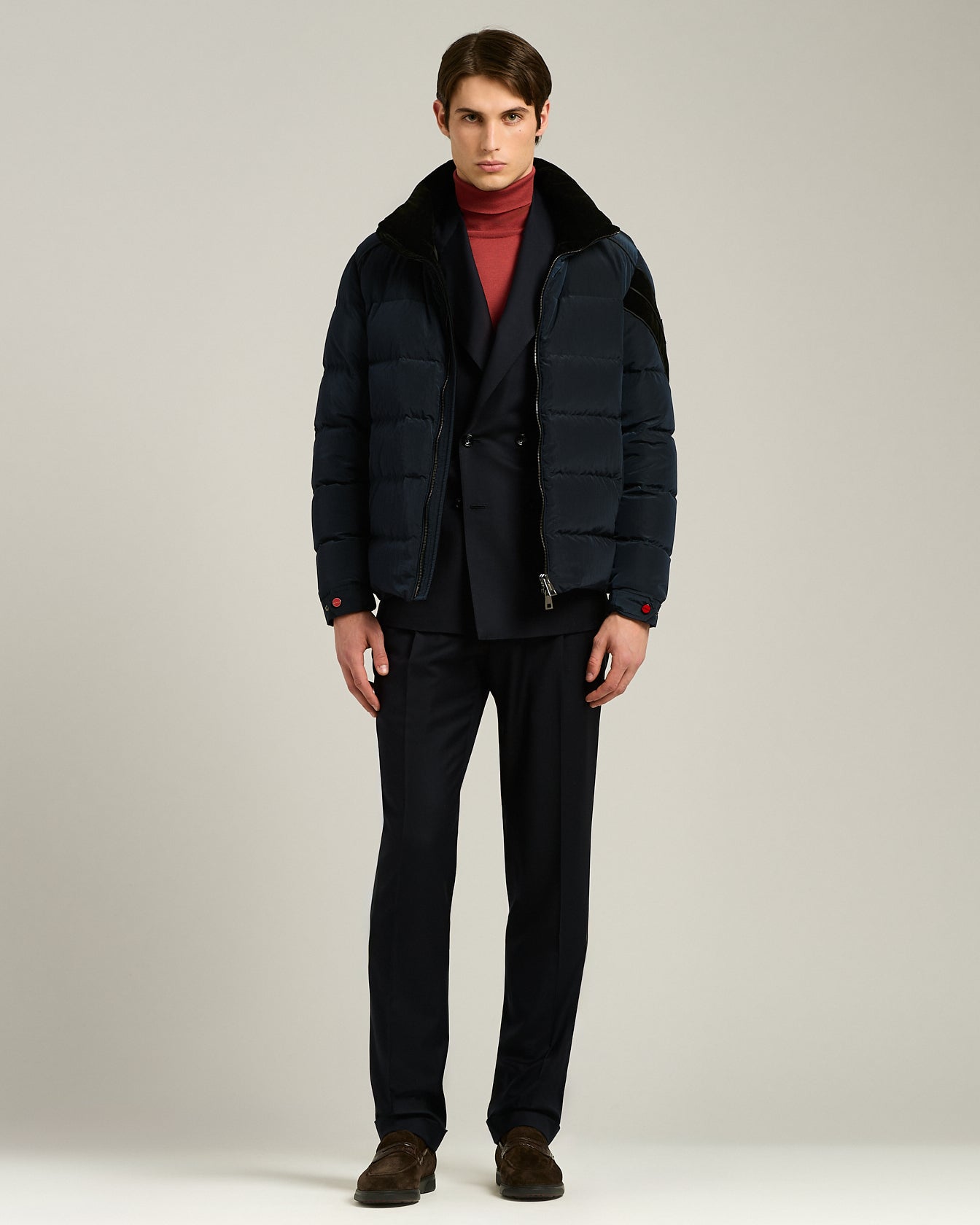 TECHNICAL FABRIC QUILTED BOMBER JACKET