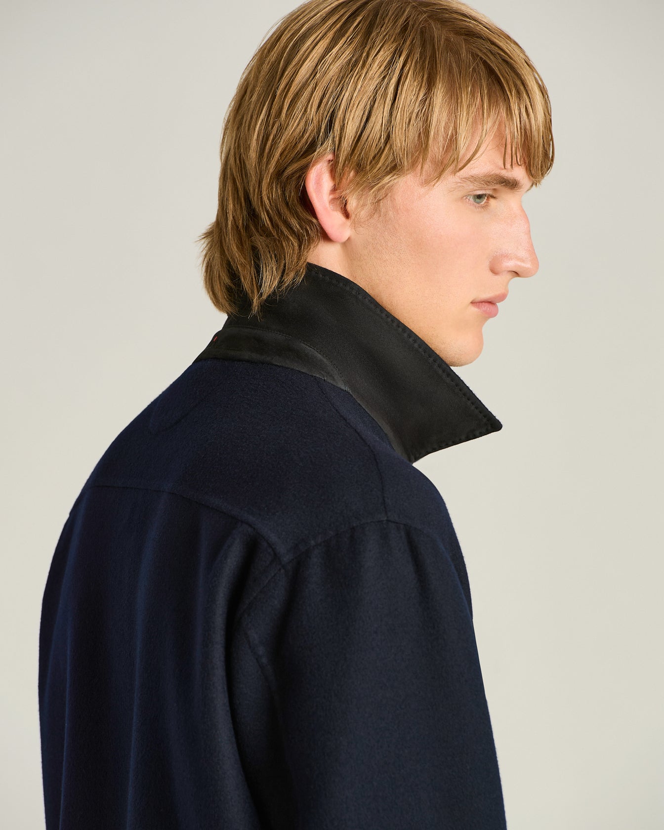 PURE CASHMERE SHIRT JACKET