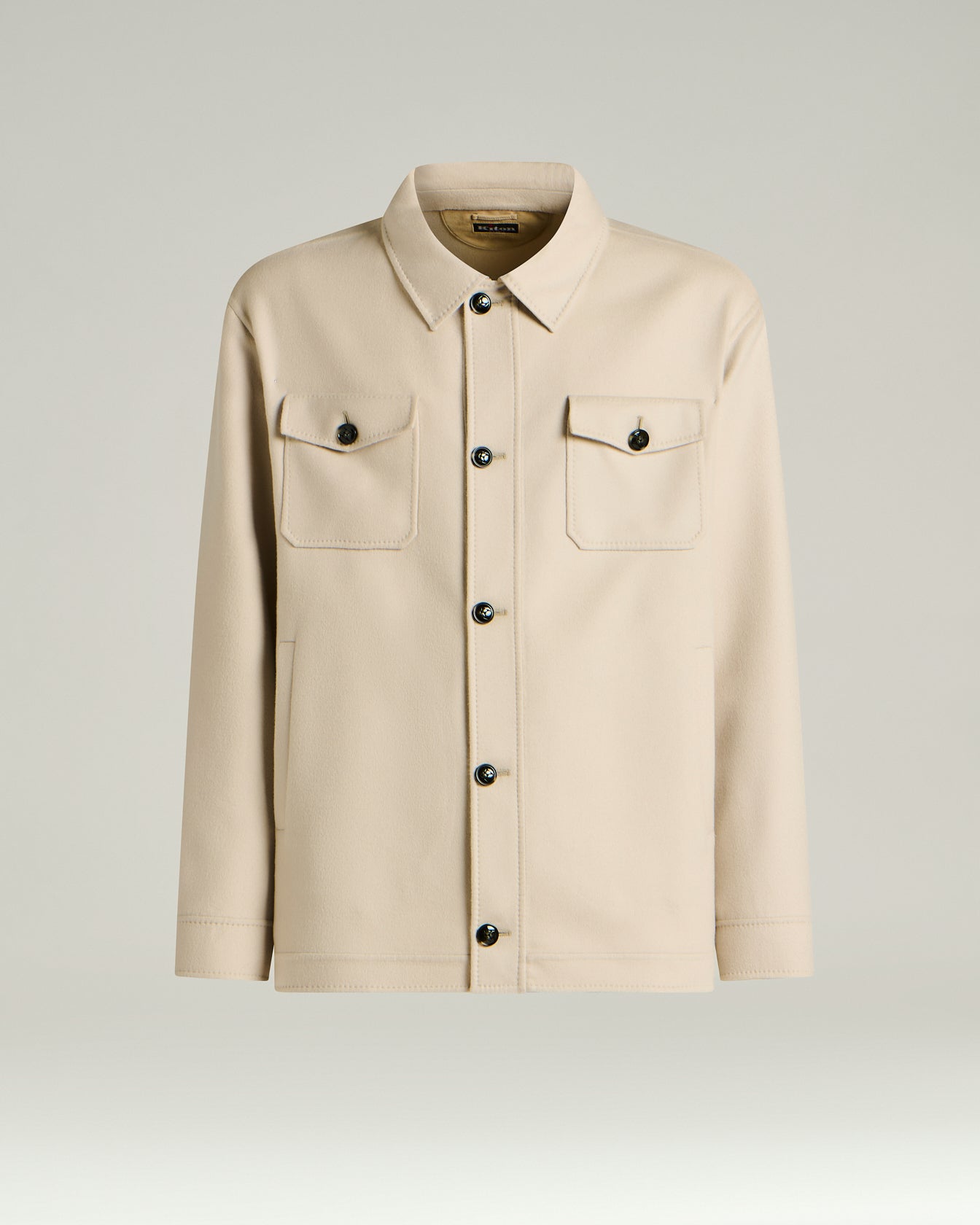 PURE CASHMERE SHIRT JACKET