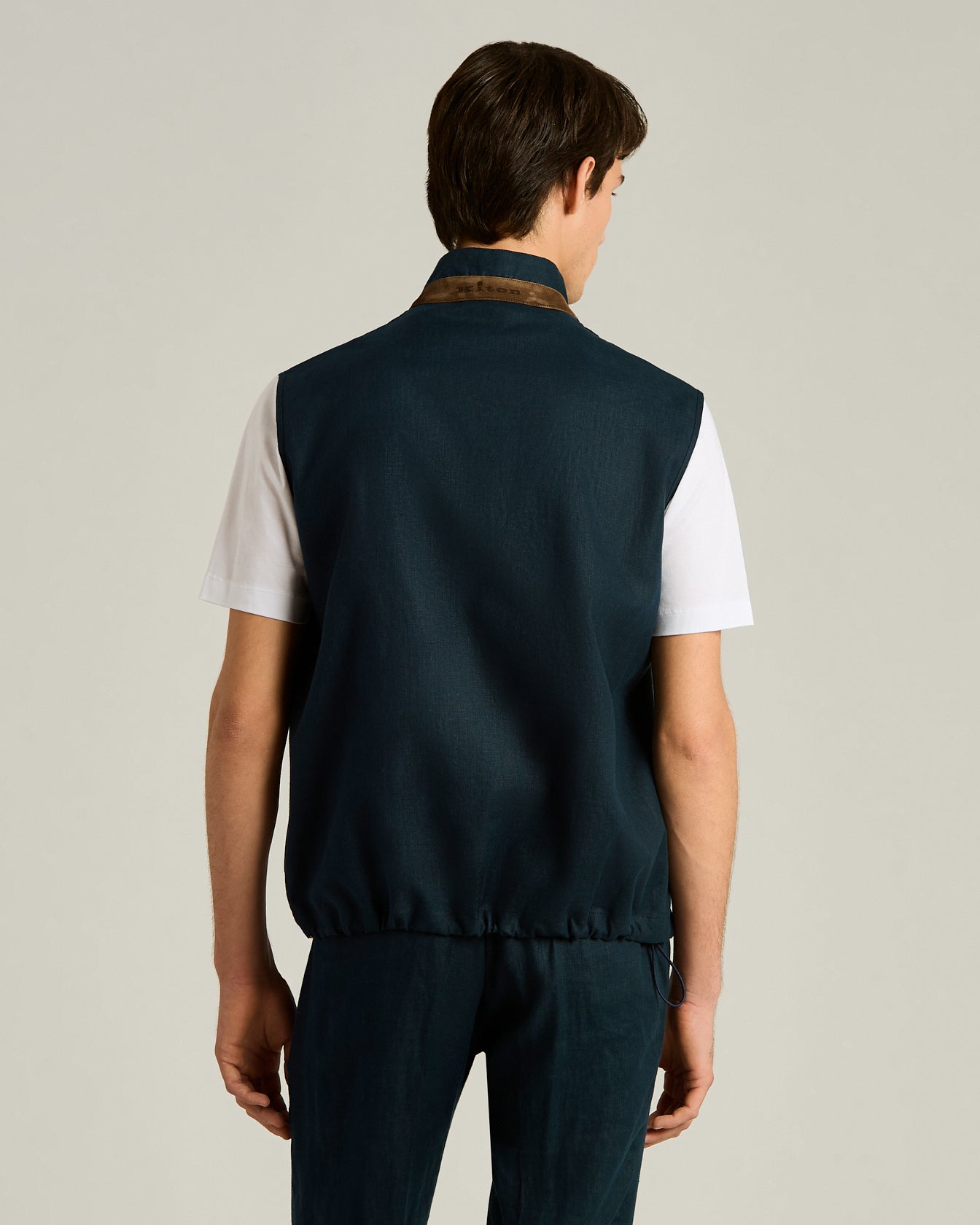 LINEN SLEEVELESS JACKET