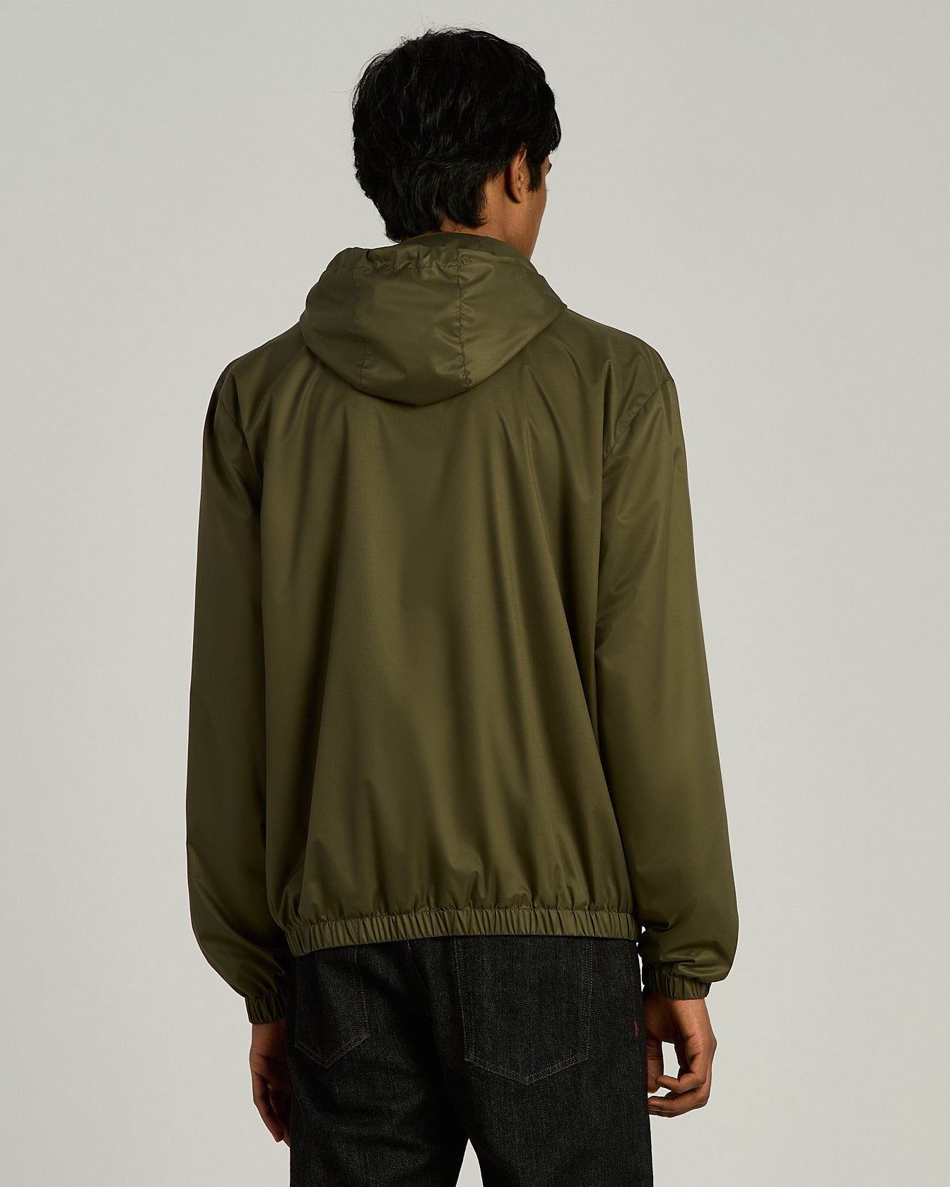 TECHNICAL FABRIC HOODED JACKET
