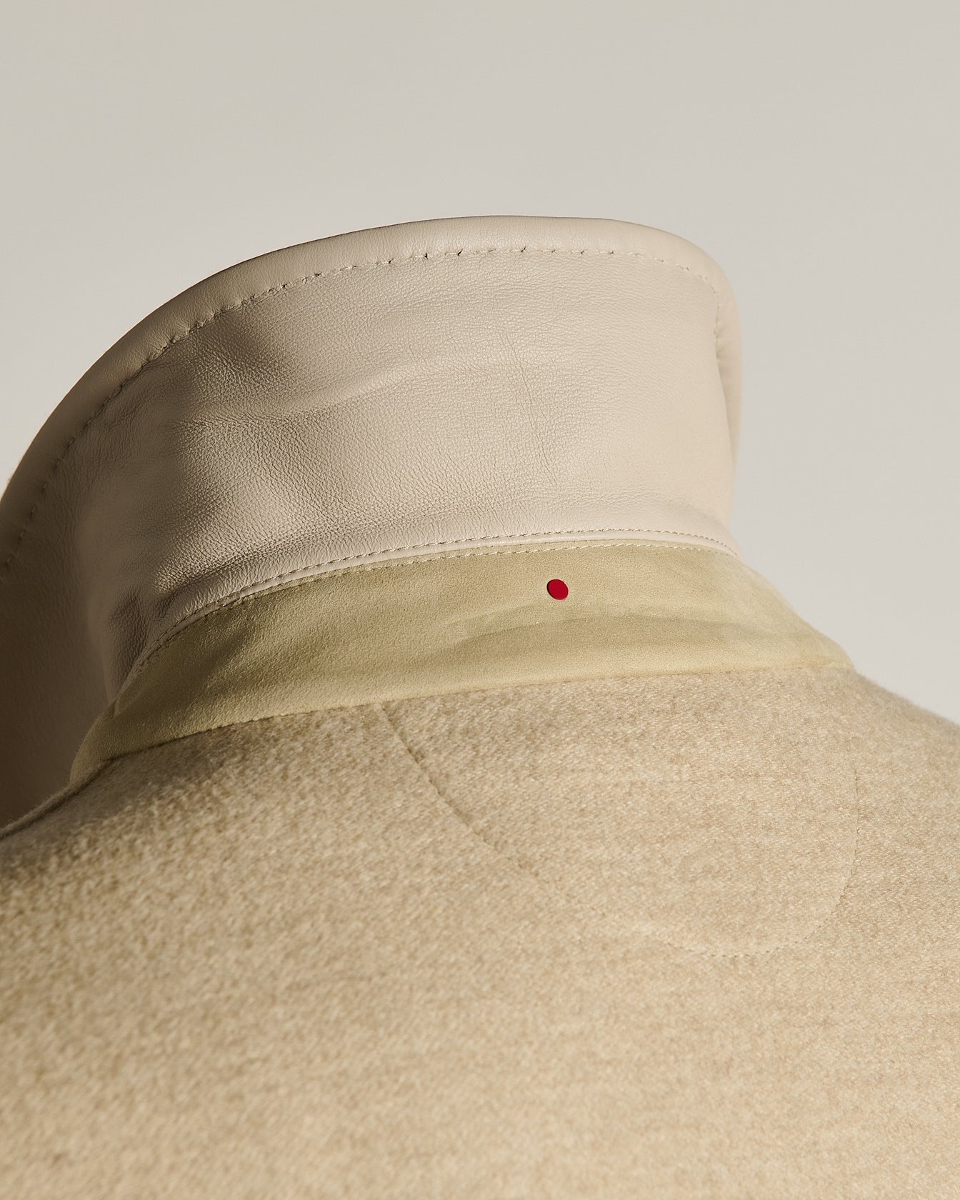 PURE CASHMERE BLOUSON WITH SHIRT COLLAR