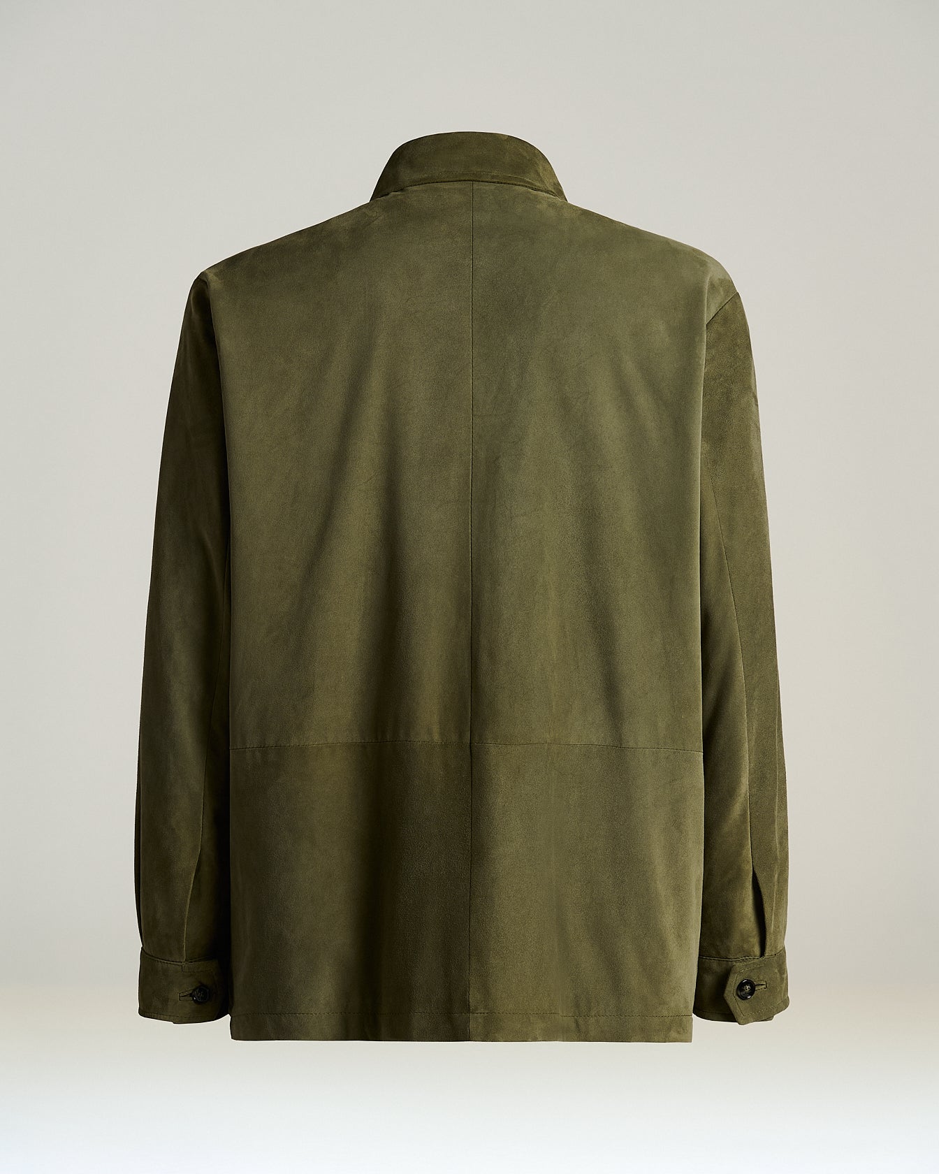 SUEDE LEATHER JACKET WITH CLEAN LINES