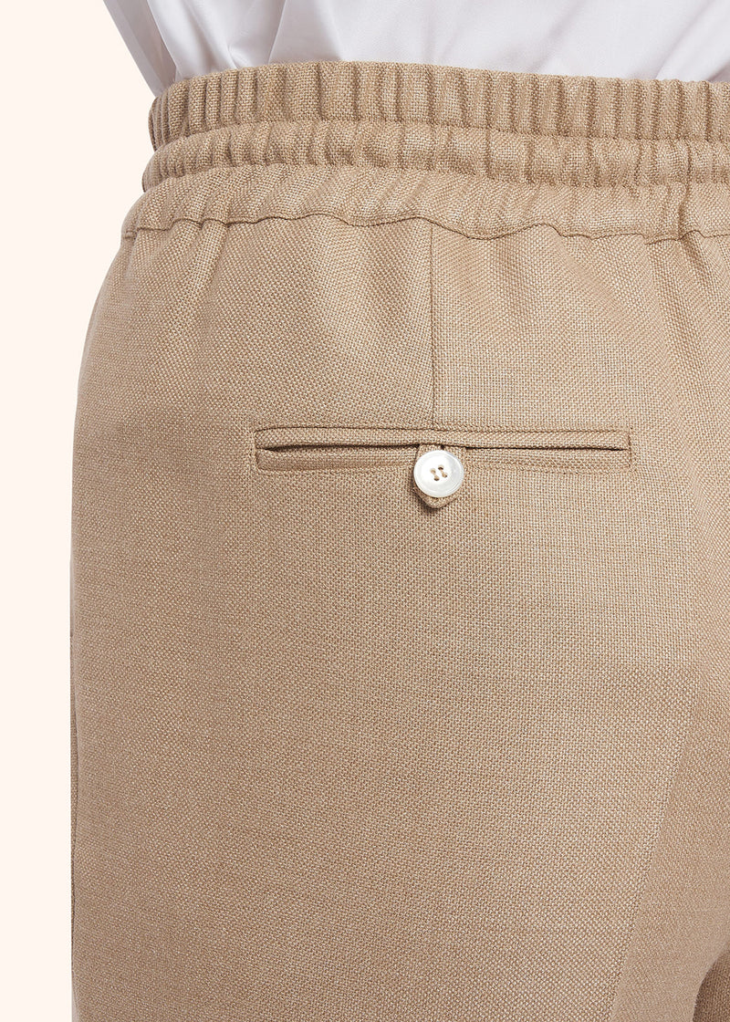 Kiton beige trousers for woman, made of silk - 5