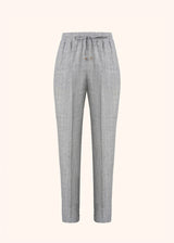 Kiton grey trousers for woman, made of linen