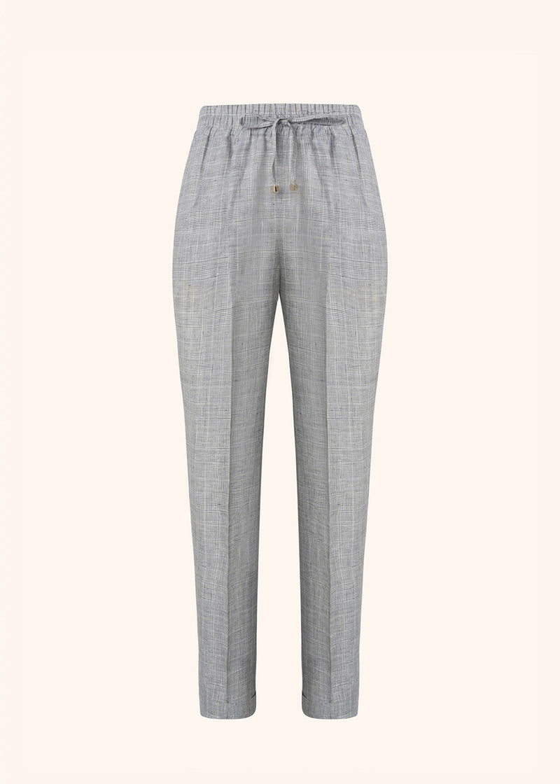 Kiton grey trousers for woman, made of linen