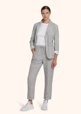 Kiton grey trousers for woman, made of linen - 5