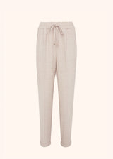 Kiton beige trousers for woman, made of alpaca