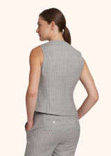 Kiton grey single-breasted vest for woman, made of wool - 3