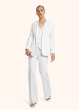 Kiton white single-breasted shirt for woman, made of viscose - 6