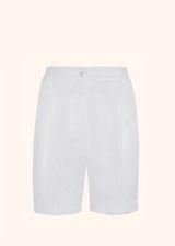 Kiton white trousers for woman, made of linen