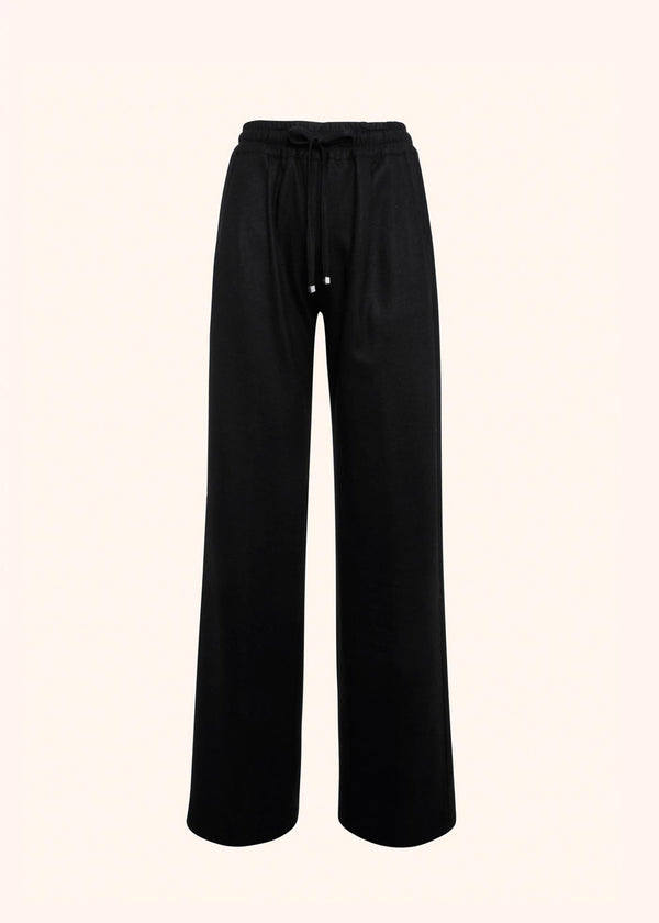 Kiton black trousers for woman, made of cashmere