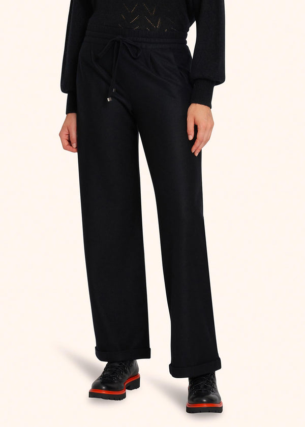 Kiton black trousers for woman, made of cashmere - 2