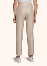 Kiton beige trousers for woman, made of viscose - 3