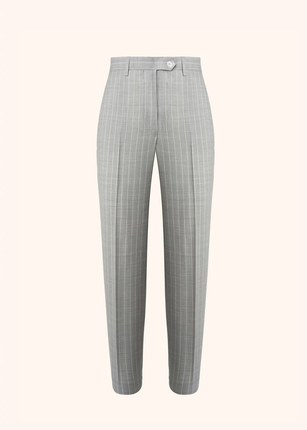 Kiton grey trousers for woman, made of wool