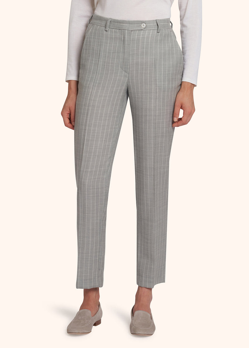 Kiton grey trousers for woman, made of wool - 2