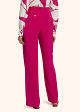 Kiton fuchsia trousers for woman, made of silk - 3