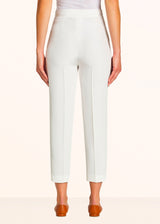 Kiton white trousers for woman, made of silk - 3