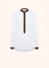 Kiton white shirt for woman, made of linen