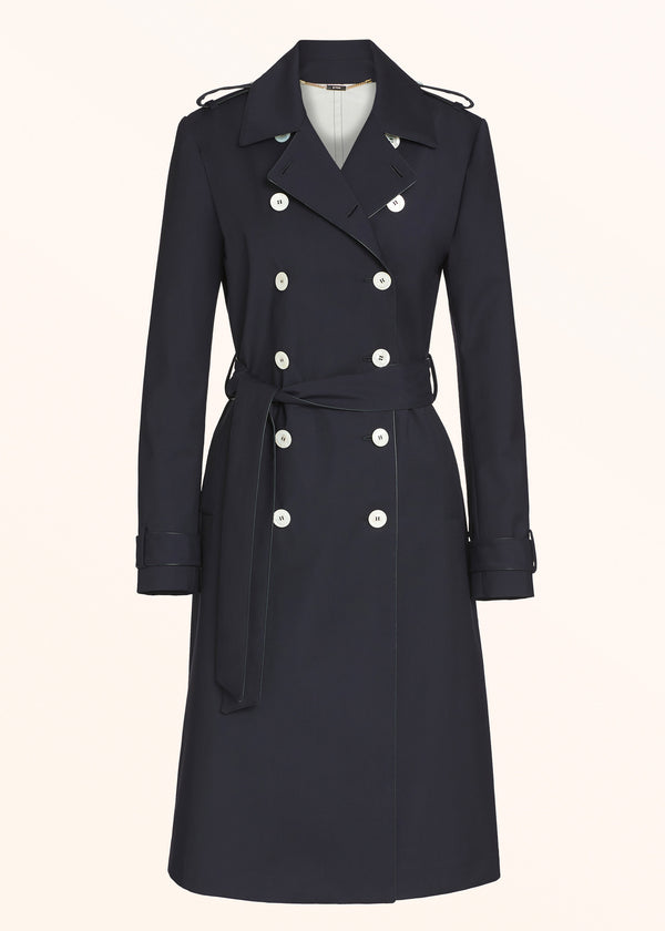 Kiton double-breasted coat for woman, made of virgin wool