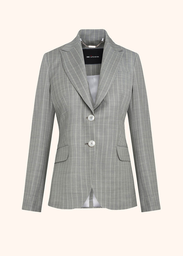 Kiton grey jacket for woman, made of wool