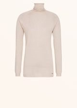 Kiton sand jersey for woman, made of cashmere