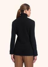 Kiton black sweater for woman, made of cashmere - 3