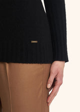 Kiton black sweater for woman, made of cashmere - 4