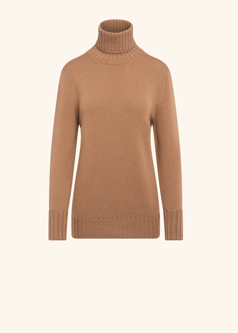 Kiton camel sweater for woman, made of cashmere