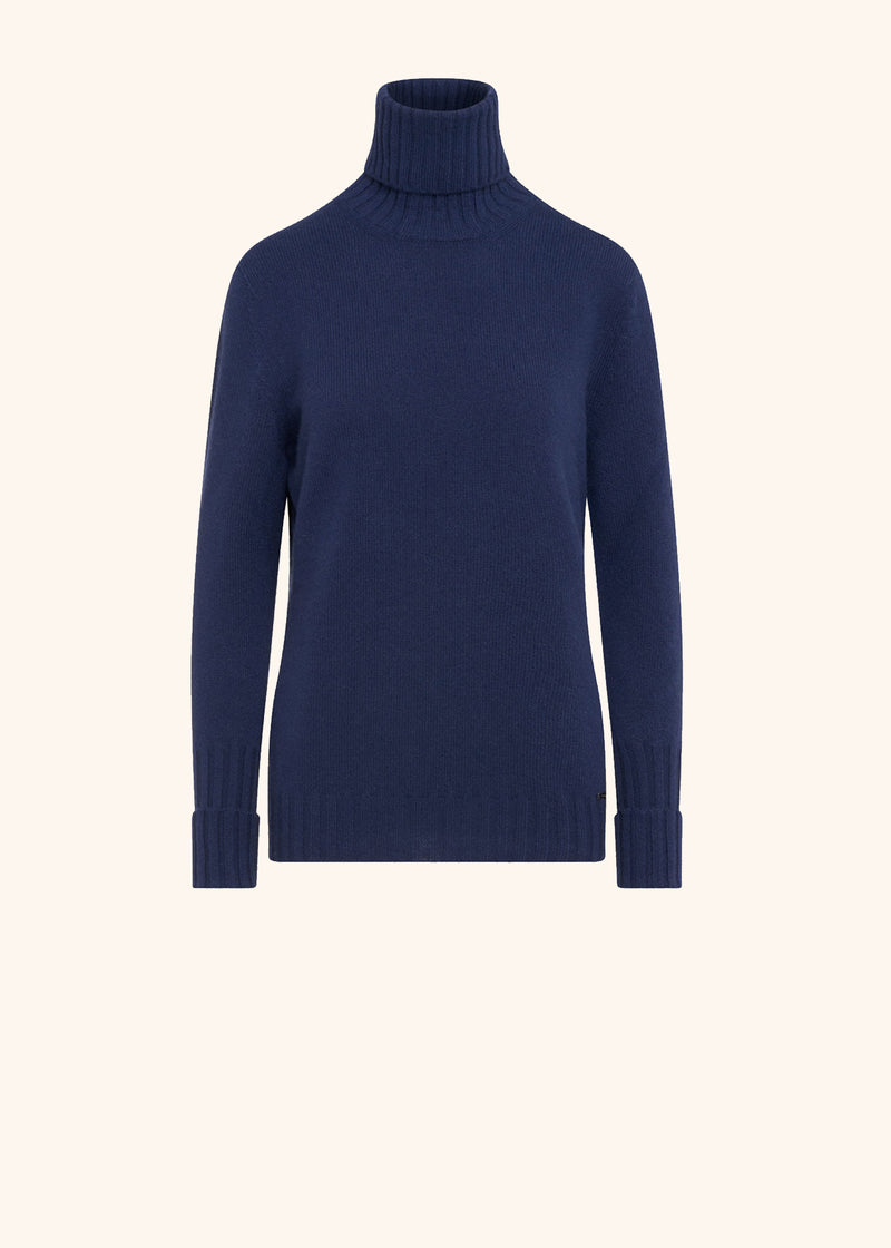 Kiton light blue sweater for woman, made of cashmere