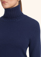 Kiton light blue sweater for woman, made of cashmere - 4