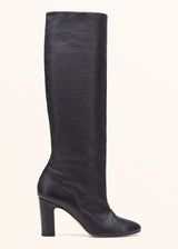 Kiton black boot for woman, made of deerskin