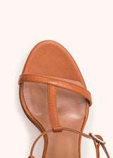 Kiton camel sandal for woman, in lambskin 3