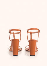 Kiton camel sandal for woman, in lambskin 4