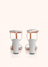 Kiton white sandal for woman, in lambskin 3